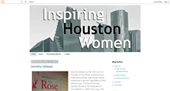 Desktop Screenshot of inspiringhoustonwomen.com